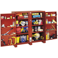 Armoire &agrave; tablettes Jobsite, Acier, 47,5 pi³, Rouge Seagulf Marine Industries Inc.