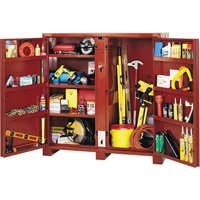 Armoire &agrave; tablettes Jobsite, Acier, 47,5 pi³, Rouge Seagulf Marine Industries Inc.
