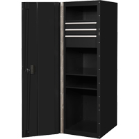 Armoire lat&eacute;rale s&eacute;rie RX, 3 tiroirs, 19" la x 25" p x 61" h, Noir Seagulf Marine Industries Inc.