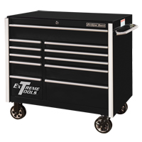 RX Series Rolling Tool Cabinet, 11 Drawers, 41-1/2" W x 25-1/2" D x 40-1/2" H, Black Seagulf Marine Industries Inc.