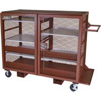 Armoire mobile en treillis, Acier, 49 pi³, Rouge Seagulf Marine Industries Inc.