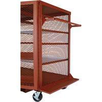 Armoire mobile en treillis, Acier, 37 pi³, Rouge Seagulf Marine Industries Inc.