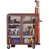 Armoire mobile en treillis, Acier, 37 pi³, Rouge Seagulf Marine Industries Inc.