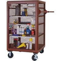 Armoire mobile en treillis, Acier, 22 pi³, Rouge Seagulf Marine Industries Inc.