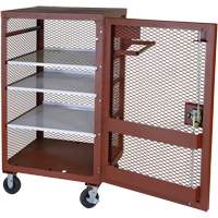 Armoire mobile en treillis, Acier, 22 pi³, Rouge Seagulf Marine Industries Inc.