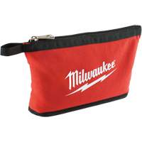 Zipper Pouch, Canvas, 1 Pockets, Black/Red Seagulf Marine Industries Inc.