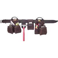 Deluxe Contractor's Tool Belt, Leather, Tan Seagulf Marine Industries Inc.