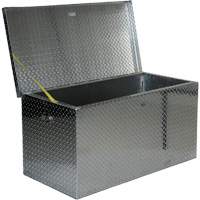 Aluminum Treadplate Portable Tool Box, 25-1/16" D x 49-1/4" W x 24" H, Silver Seagulf Marine Industries Inc.