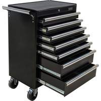 Chariot &agrave; outils industriel, 7 tiroirs, 27" la x 18-3/4" p x 39" h, Noir Seagulf Marine Industries Inc.