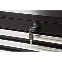 Industrial Tool Chest, 26" W, 4 Drawers, Black Seagulf Marine Industries Inc.