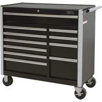 Chariot &agrave; outils industriel, 11 tiroirs, 41" la x 18-3/4" p x 39-1/3" h, Noir Seagulf Marine Industries Inc.
