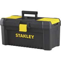 Coffre &agrave; outils avec plateau Essential, 16" la x 8" p x 7-3/10" h, Noir/Jaune Seagulf Marine Industries Inc.