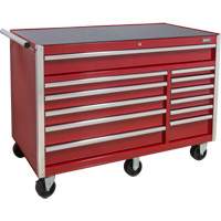 Chariot &agrave; outils industriel, 12 tiroirs, 56" la x 24-1/2" p x 38-1/8" h, Rouge Seagulf Marine Industries Inc.