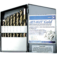 Jeu de forets de premi&egrave;re qualit&eacute; GF21R Jet-Kut GOLD, 21 morceaux, Acier Seagulf Marine Industries Inc.