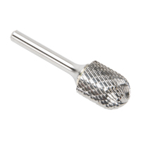 CLEVELAND Solid Carbide Burrs - Cylinder Shape with Ball Nose, SC-7, 3/4" Dia., 25.4 mm Depth of Cut Seagulf Marine Industries Inc.