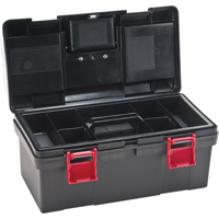 Coffres &agrave; outils en plastique, 17-1/2" la x 9-1/2" p x 8" h, Noir Seagulf Marine Industries Inc.