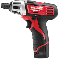 Ensemble perceuse/tournevis sous-compact sans fil, 1/4", 12 V, 150 lb-po couple max., Lithium-ion bloc-pile Seagulf Marine Industries Inc.