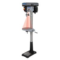 Perceuses &agrave; colonne de plancher avec laser, 13", Mandrin 5/8", 3600 tr/min Seagulf Marine Industries Inc.