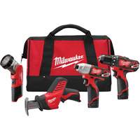 M12 Cordless 4 Tool Combo Kit, Lithium-Ion Seagulf Marine Industries Inc.