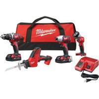 M18 Cordless 4-Tool Combo Kit, Lithium-Ion, 18 V Seagulf Marine Industries Inc.