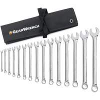Jeu de cl&eacute;s longues &agrave; coupe &agrave; 12 pans avec pochette &agrave; outils roulable, Combinaison, 15 morceaux, Imp&eacute;rial Seagulf Marine Industries Inc.