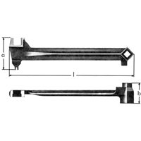 l&eacute;s &agrave; bonde, 2-1/2", Longueur de 15-1/15" Seagulf Marine Industries Inc.