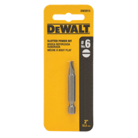 Embout de tournevis, Fente, Embout #6, Prise 1/4", Longueur 2" Seagulf Marine Industries Inc.