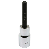 Bit Socket, Hex, 5/16" x 3-1/4" L, 1/2" Square Drive Drive Seagulf Marine Industries Inc.