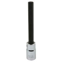 Extra Long Bit Socket, Hex, 10 mm x 128 mm L, 1/2" Square Drive Drive Seagulf Marine Industries Inc.
