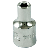 Socket, 4 mm, 1/4" Drive, 6 Points Seagulf Marine Industries Inc.