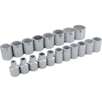 Socket Set, 19 Pcs, 3/8" Drive Size Seagulf Marine Industries Inc.