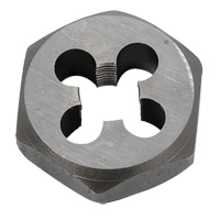 Hex Rethreading Die Nut, 1"/1-1/16" Dia., 1/8"-27 Thread, Carbon Steel/Chromium Steel Seagulf Marine Industries Inc.