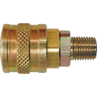 Quick Couplers - 1/4" Industrial, One Way Shut-Off - Automatic Couplers, Brass Seagulf Marine Industries Inc.