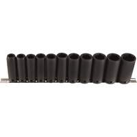Long Socket Set, 11 Pcs, Impact, 1/2" Drive Size, Deep Seagulf Marine Industries Inc.