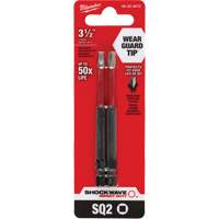 Embout de tournevis Shockwave Impact Duty, Carr&eacute;e, Embout #2, Prise 1/4", Longueur 3-1/2" Seagulf Marine Industries Inc.