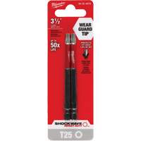 Embout de tournevis Shockwave Impact Duty, Torx, Embout T-25, Prise 1/4", Longueur 3-1/2" Seagulf Marine Industries Inc.