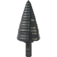#12 Multi-Hole Step Drill Bit, 7/8" - 1-3/8" , 1/16" Increments, High Speed Steel Seagulf Marine Industries Inc.