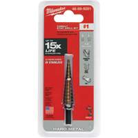 Step Drill Bit, 1/8"/#1 - 1/2"/#1 , 1/32" Increments, High Speed Cobalt Seagulf Marine Industries Inc.