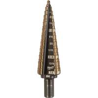 Step Drill Bit, 3/16"/#4 - 7/8"/#4 , 1/32" Increments, High Speed Cobalt Seagulf Marine Industries Inc.