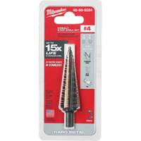 Step Drill Bit, 3/16"/#4 - 7/8"/#4 , 1/32" Increments, High Speed Cobalt Seagulf Marine Industries Inc.