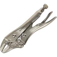 Locking Pliers with Wire Cutter, 5" Length, Curved Jaw Seagulf Marine Industries Inc.