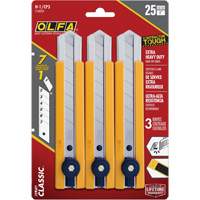 H-1 Classic Extra Heavy-Duty Utility Knife with Rubber Grip Inset, 25 mm Seagulf Marine Industries Inc.