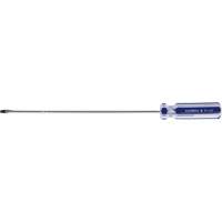 Blue Transparent Striped Slotted Screwdriver, 1/8" Tip, Round, Plastic Handle Seagulf Marine Industries Inc.