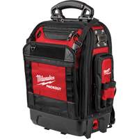 PackOut Structured Backpack, 9-1/2" L x 18" W, Black/Red, Polyester Seagulf Marine Industries Inc.