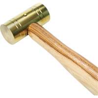Marteau en laiton avec manche en noyer, Poids de la t&ecirc;te 1 lb, 11" lo Seagulf Marine Industries Inc.