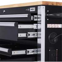 HDRC5212 HD Series Roller Cabinet, 12 Drawers, 51-1/4" W x 21" D x 40-3/10" H, Black Seagulf Marine Industries Inc.
