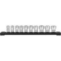 Metric Sockets with Four Flat Sides, 10 Pcs, 3/8" Drive Size Seagulf Marine Industries Inc.