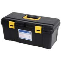 Coffre &agrave; outils portatif en plastique JPTB-22, 22" la x 10-1/4" p x 9-1/2" h, Noir Seagulf Marine Industries Inc.