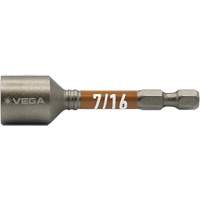 Impactech&reg; Nut Driver, 7/16" Tip, 1/4" Drive, 2-9/16" L, Magnetic Seagulf Marine Industries Inc.