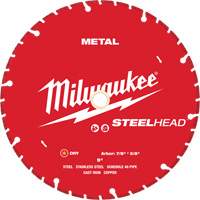 Lame de coupe diamant&eacute;e STEELHEAD, 9", Pour M&eacute;tal Seagulf Marine Industries Inc.